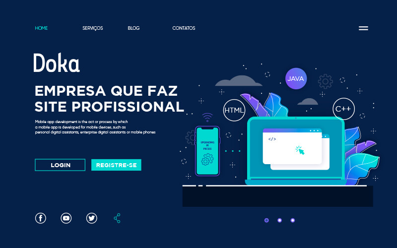 Empresa que faz site profissional — layout institucional premium