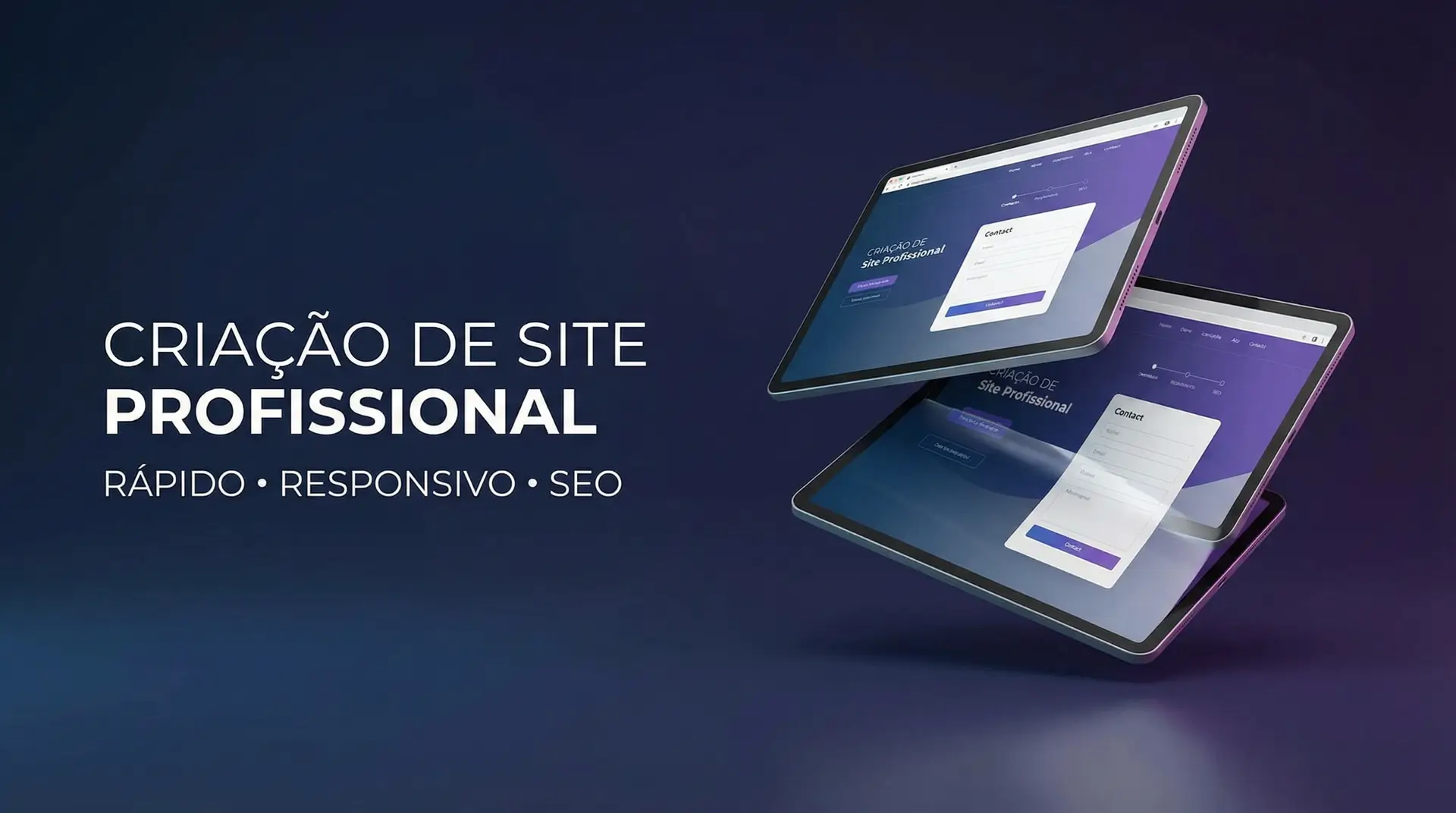 Criação de site profissional: rápido, responsivo e otimizado para SEO
